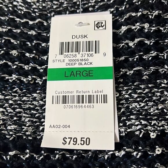 INC International Concepts Women’s Sequined Tunic Sweater in the Size Large - Picture 3 of 4